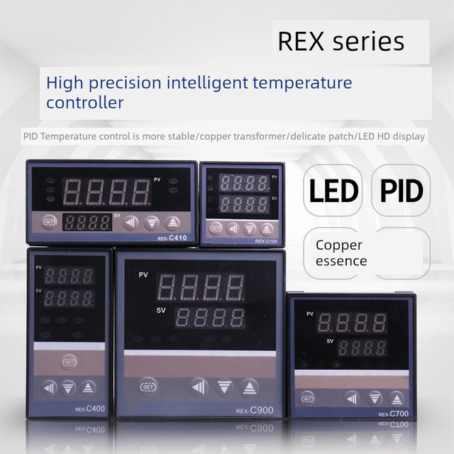 Rex-1 c100-c700c400c900 temperature controller temperature controller digital display intelligent pid temperature control K-type oven