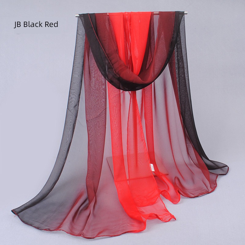 female fashion Thin money spring and autumn Chiffon Small strip Silk scarf