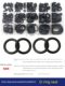 Rubber O-ring Set Dingqing fluorine silicone ring O-ring sealing ring rubber ring repair box high temperature resistance