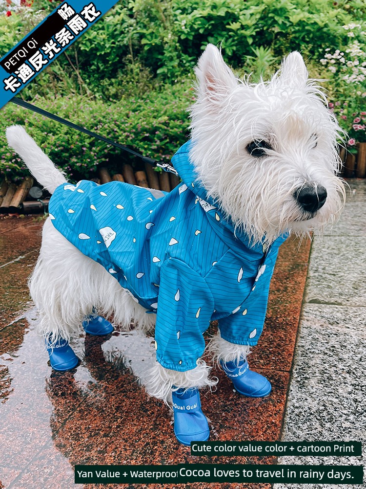 狗狗雨衣休閒防水防風寵物服裝 小型犬克萊因藍檸檬黃可愛粉