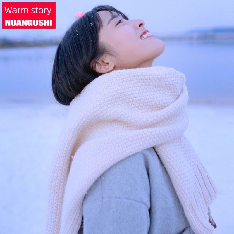 female Autumn and winter Korean version Versatile ins solar system scarf