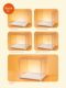 rolife若来DIY小屋防尘罩展示盒家用积木仿亚克力玩具收纳透明盒