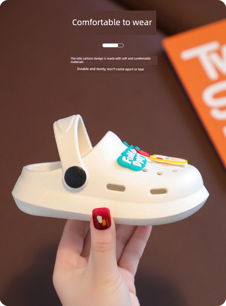 Japanese Imported Children's Slippers, Closed-Toe Boys' Cartoon Non-Slip Soft-Soled Indoor Home Slippers 2026 Baby Clogs — 6