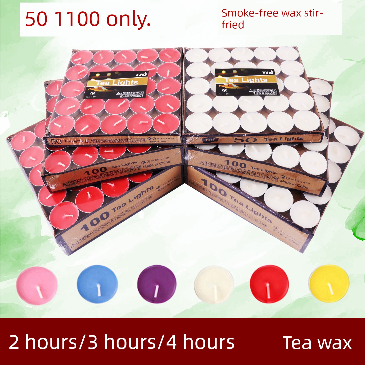 Smokeless Candles for Home Use, Tea Brewing, Aromatherapy, Small Candle Pellets, Sealing Wax Stamps, Catering, Heating Stove, Dry Pot Insulation, Tea Brewing