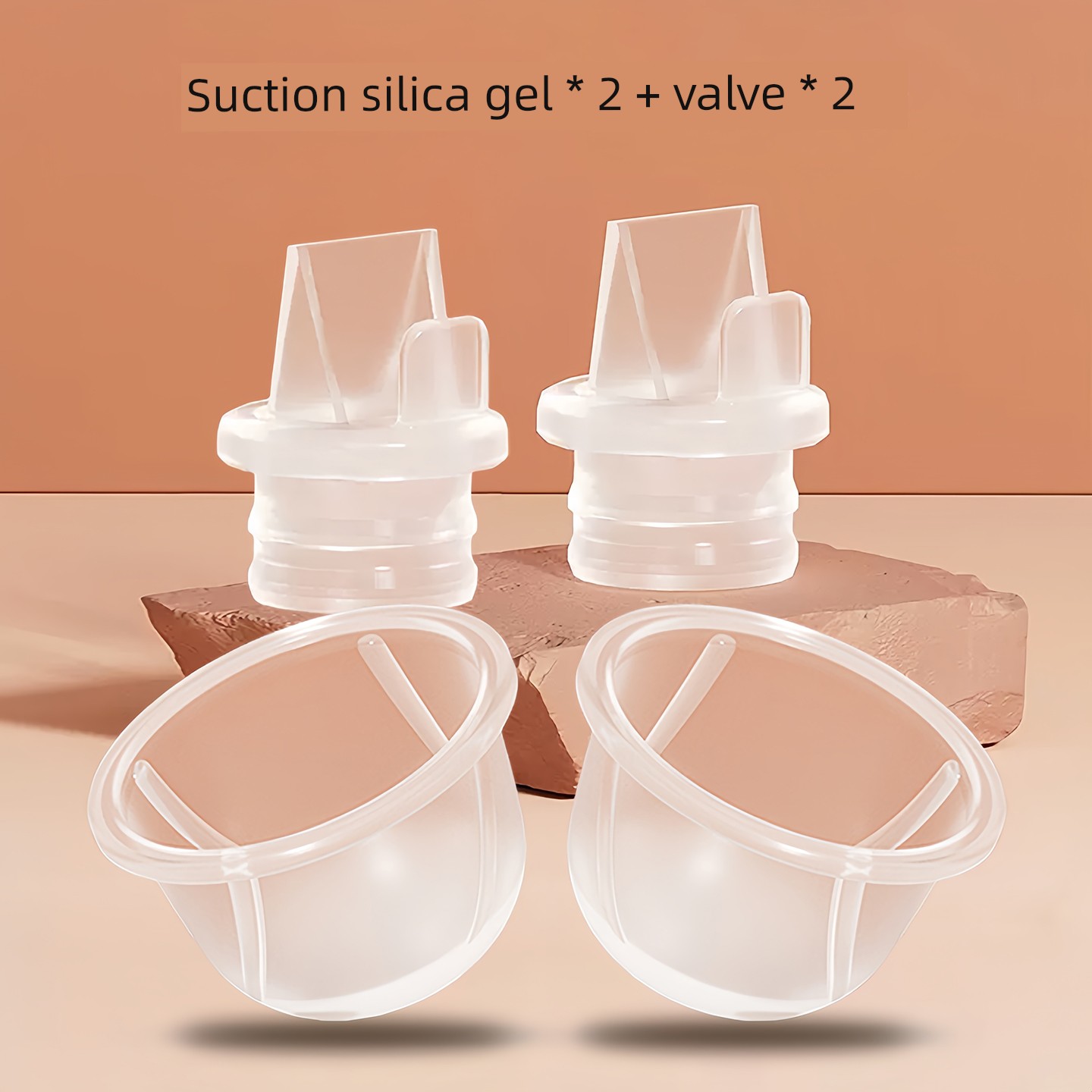 Xinbei 8775/8776/8792 Electric Breast Pump Accessories Duckbill Valve Cylinder Silicone Massage Pad Three-Way Bottle — 3