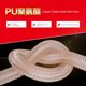 0.63 thick PU polyurethane industrial vacuum pipe copper-plated steel wire hose transparent wood chip cutter telescopic ventilation pipe