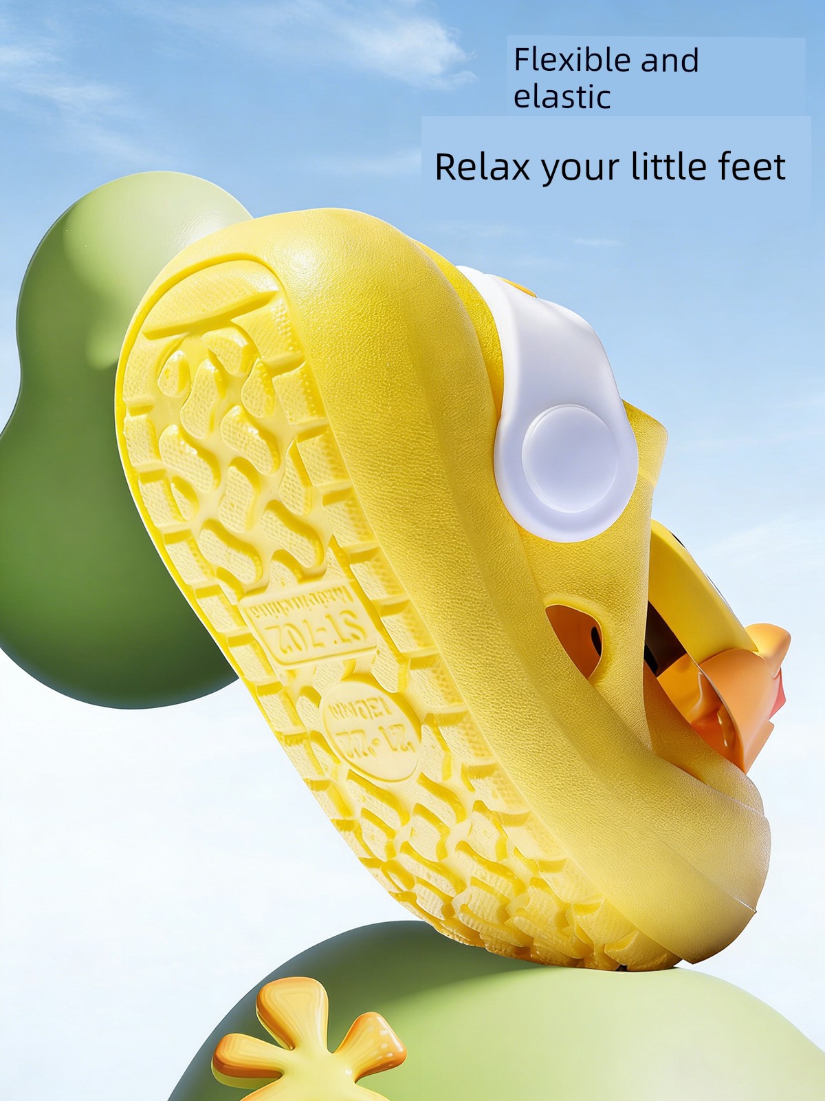 Jq Jingqi Children's Slippers for Boys, Summer Outdoor Non-Slip Indoor Closed-Toe Soft-Soled Bath Shoes for Little Girls, Breathable Clogs — 2