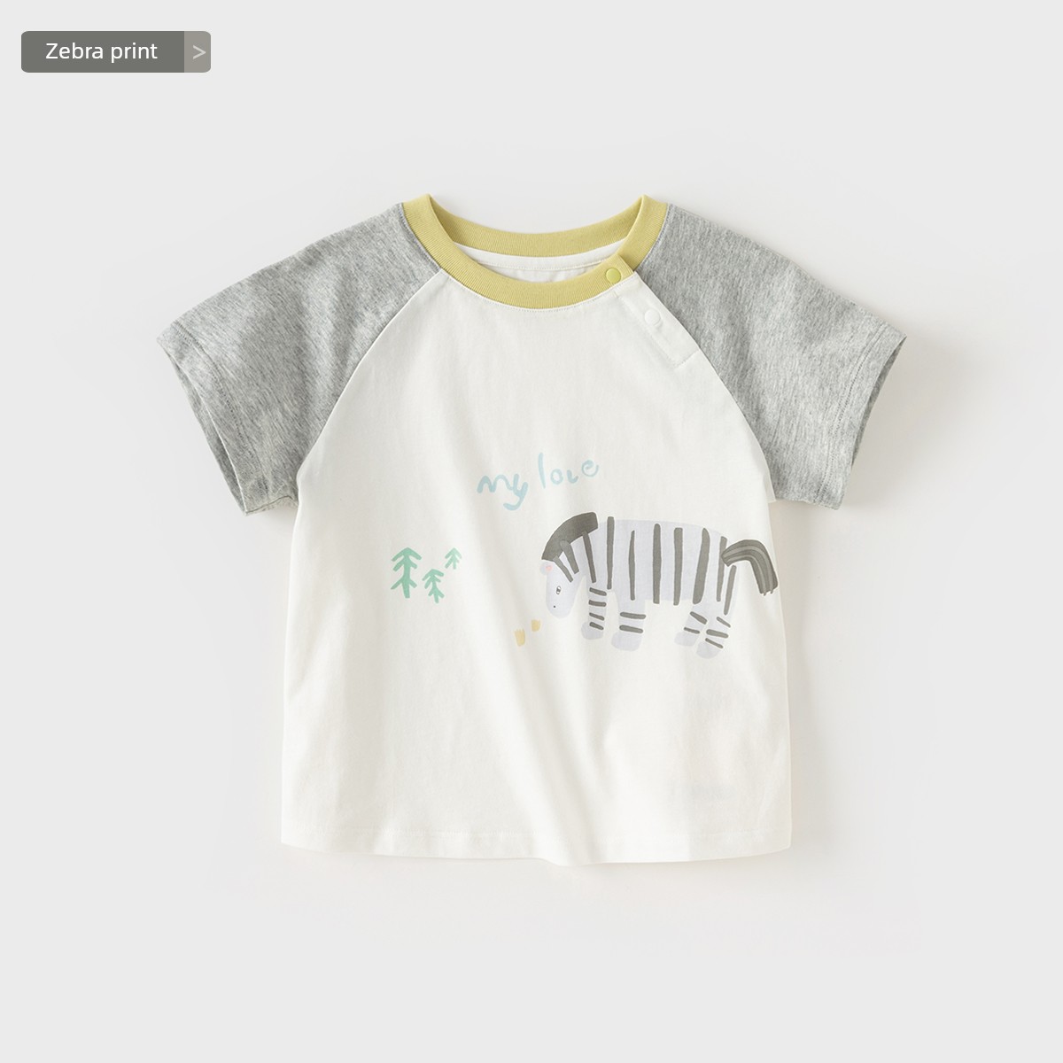Bottoming Shirt Female Baby Western Style Kids Short Sleeve T-shirt — 1