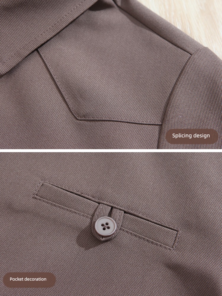 spring leisure time jacket high-grade fashion loose coat shirt