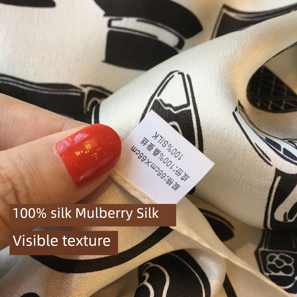 Little fragrance Celebrity Hangzhou silk 70cm spring scarf