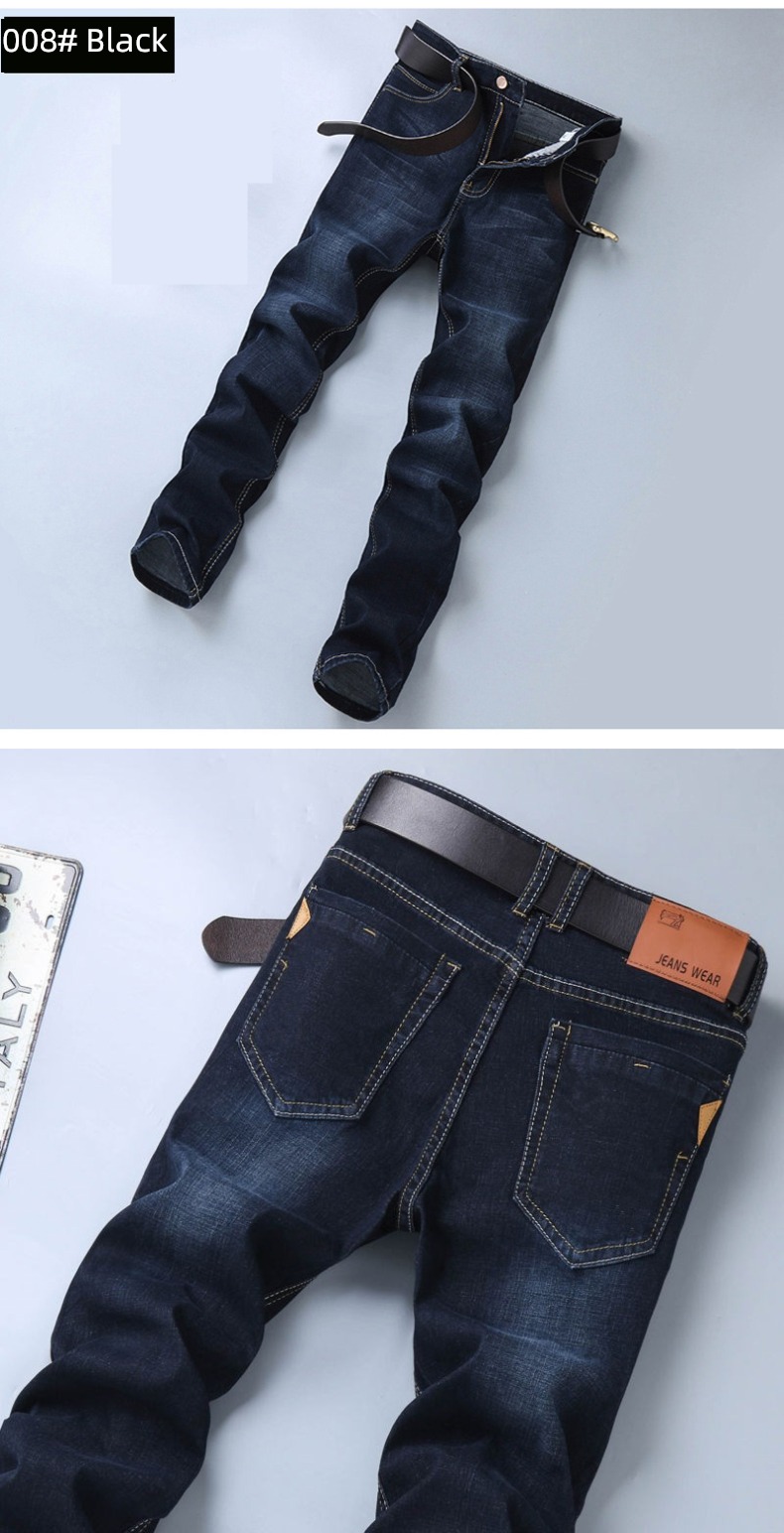autumn easy Straight cylinder wear-resisting work man Jeans