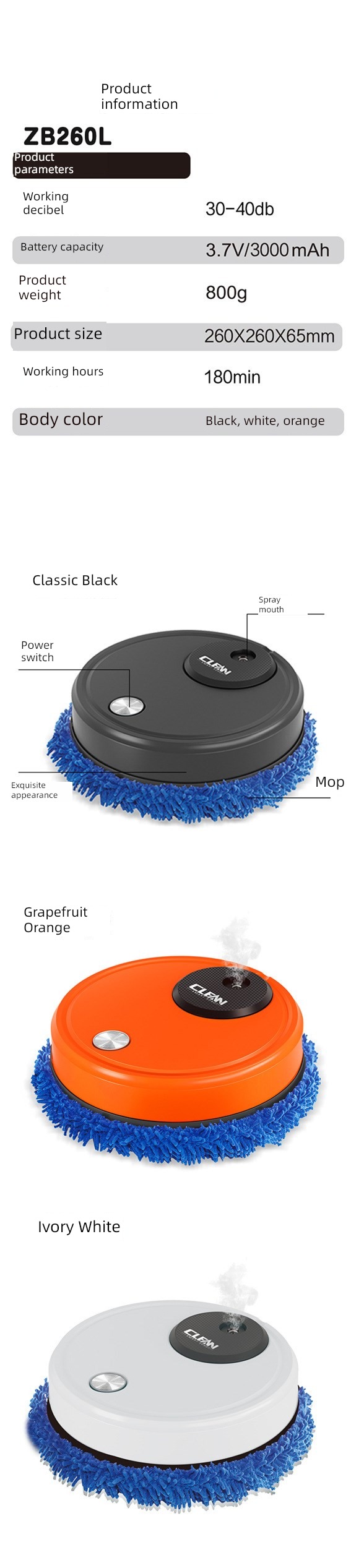 new generation fully automatic Mini intelligence Floor sweeping robot
