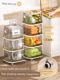 Yeya kitchen vegetable storage rack floor-standing multi-layer fruit and vegetable basket storage rack vegetable trolley multi-functional