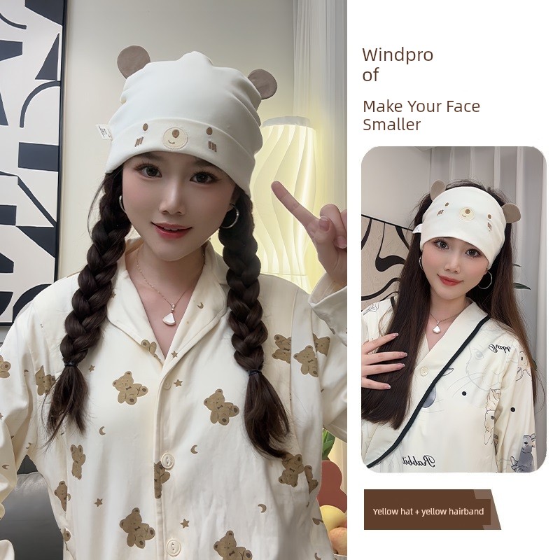 Postpartum Hat Made of Pure Cotton for Spring and Autumn, Windproof Hat for Pregnant Women, Thin Summer Style with Headband, Sweat-Absorbent Hat for — 5