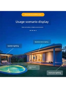 Led Light Strip Outdoor Waterproof Super Bright Self-Adhesive Rainproof Fish Pond Underwater Swimming Pool Fish Tank Sol