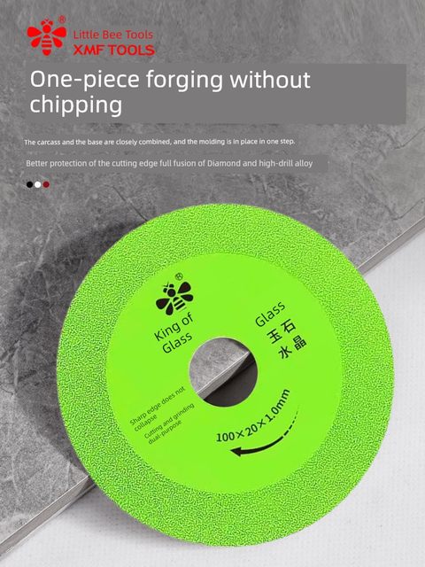小蜜蜂玻璃王专用切割片玉石瓷砖酒瓶锯片角磨机打磨抛光修边神器