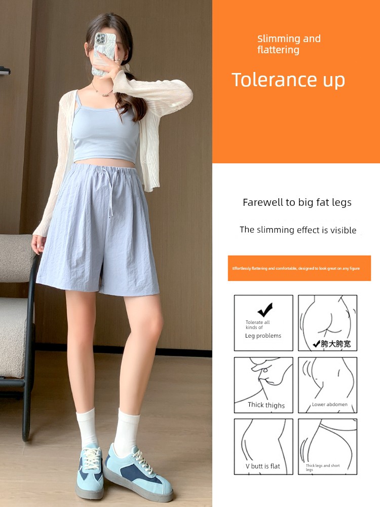 Shorts for Pregnant Women Summer Thin Outwear No Belly Support Not Tight Belly Nougat Pastry Pants Loose Casual Leggings Summer Wear — 4
