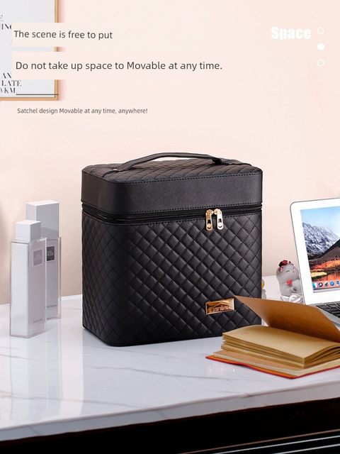 Internet celebrity large-capacity makeup bag convenient to carry ins style women's high-end suitcase storage box 2025 new model