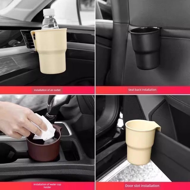 Electric car water cup holder outdoor motorcycle bicycle kettle water cup milk tea cup storage rack mobile phone storage