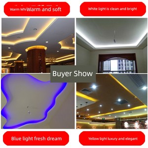 LED Light Strip For Home Living Room Ceiling Decoration 2835 Soft Color Light Strip Super Bright Variable Light with Thr