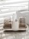 Internet celebrity toothbrush rack storage rack brush cup bathroom hole-free light luxury storage rack teeth gargle cup set