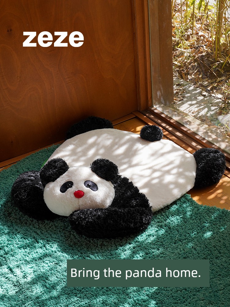zeze熊貓墊狗狗睡墊寵物墊子四季通用可拆洗貓狗墊貓咪牀籠墊涼墊