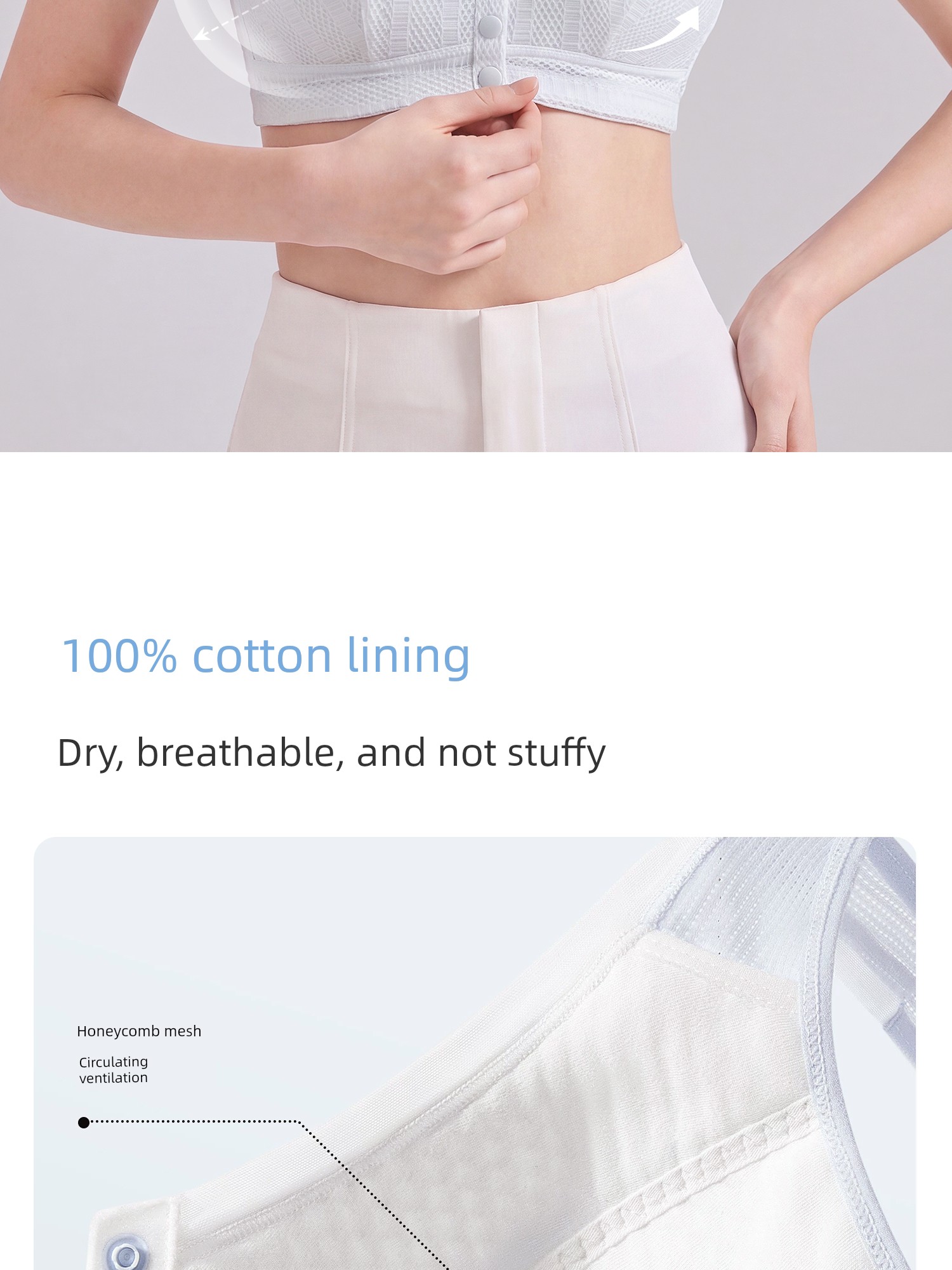 Front-Buttoned Nursing Bra for Postpartum Breastfeeding and Sleeping, Special Vest-Style Maternity Bra for Pregnancy, Ultra-Thin Summer Model — 13