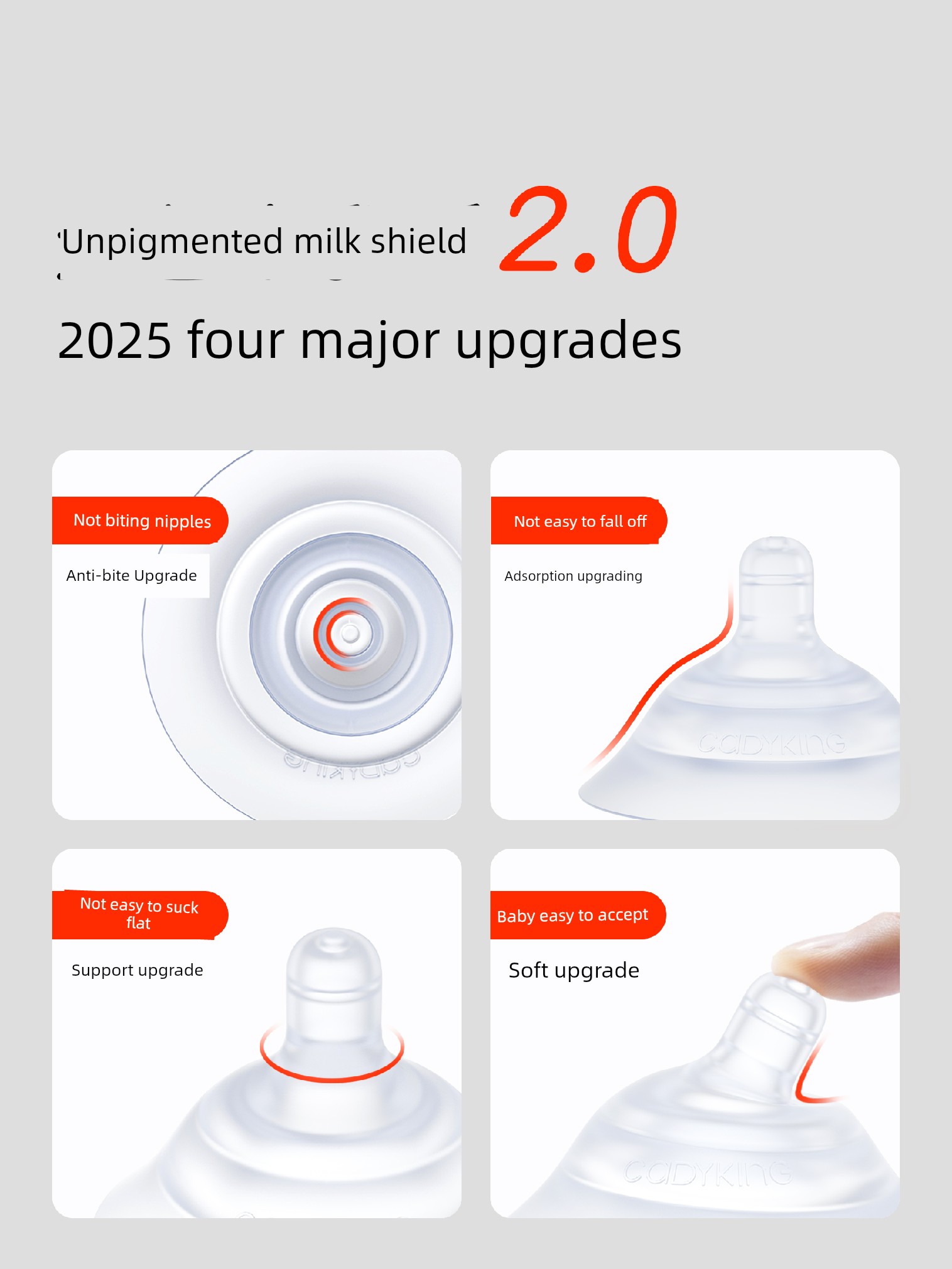 Cadyking Mammilla Sheath Nursing Nipple Shields Double-Layer Anti-Bite Milk Shield Inner Feeding Artifact Breastfeeding Ultra-Thin — 3