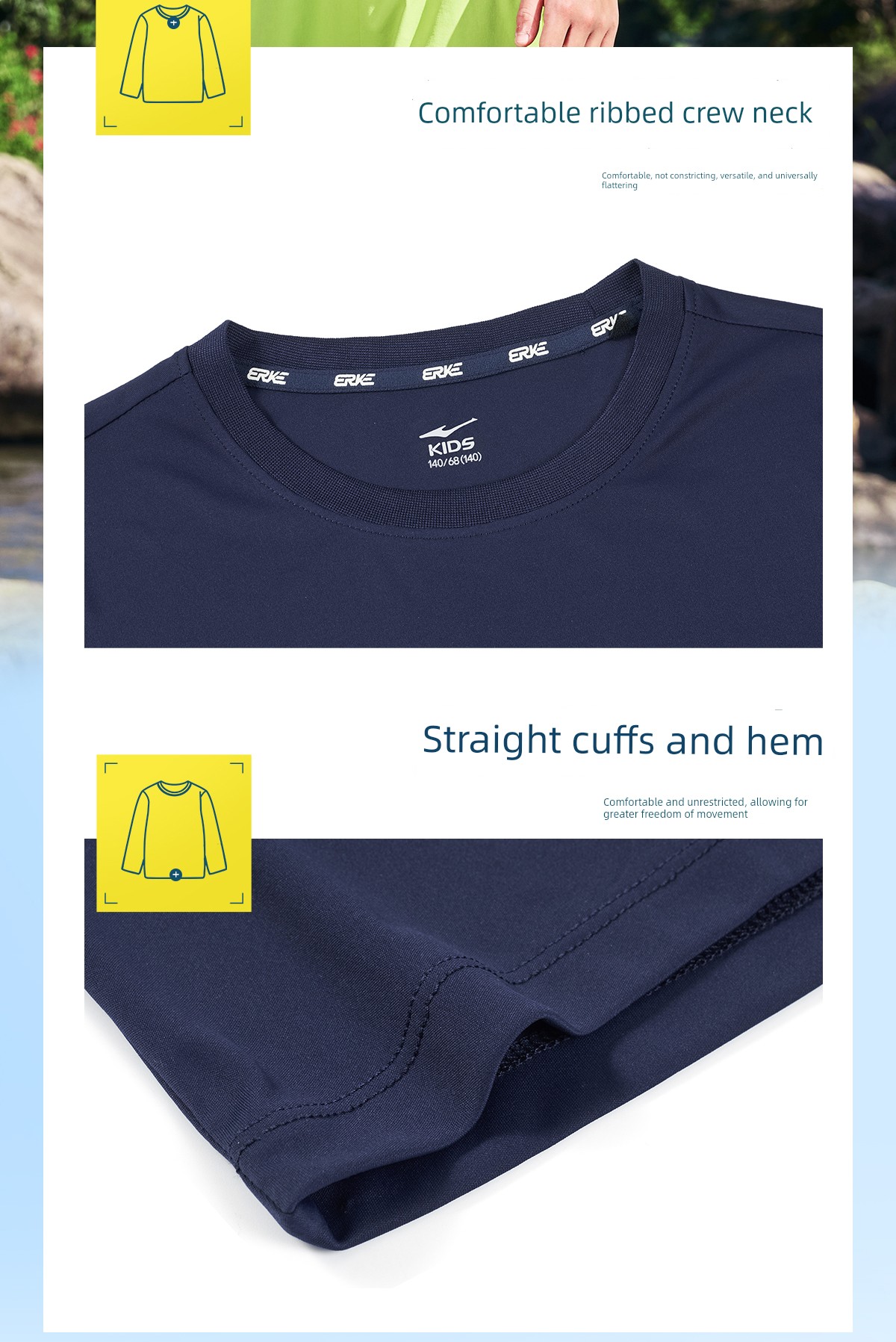 Hongxing Erke Quick Drying Clothes Sports Breathable Half Sleeve Children's Clothing — 51