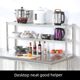 Stainless steel vertical rack operation table top rack milk tea shop table top rack work top rack multi-layer kitchen storage rack