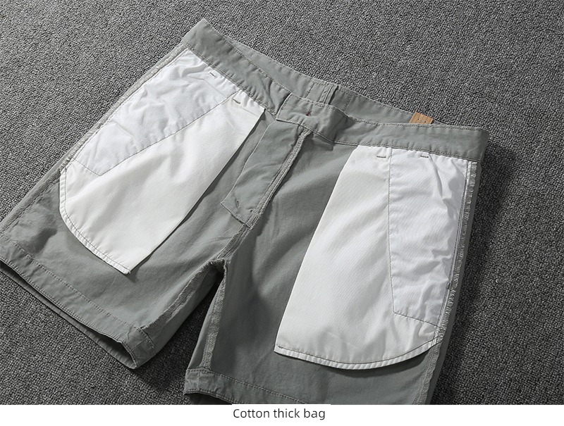 summer man Versatile Self-cultivation leisure time Solid color Three minutes of pants