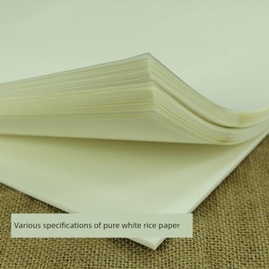 White Square Paper for Paper-Cutting, Special Paper for Calligraphy, Chinese Painting, Carving, 4K Four-Fold Rice Paper,