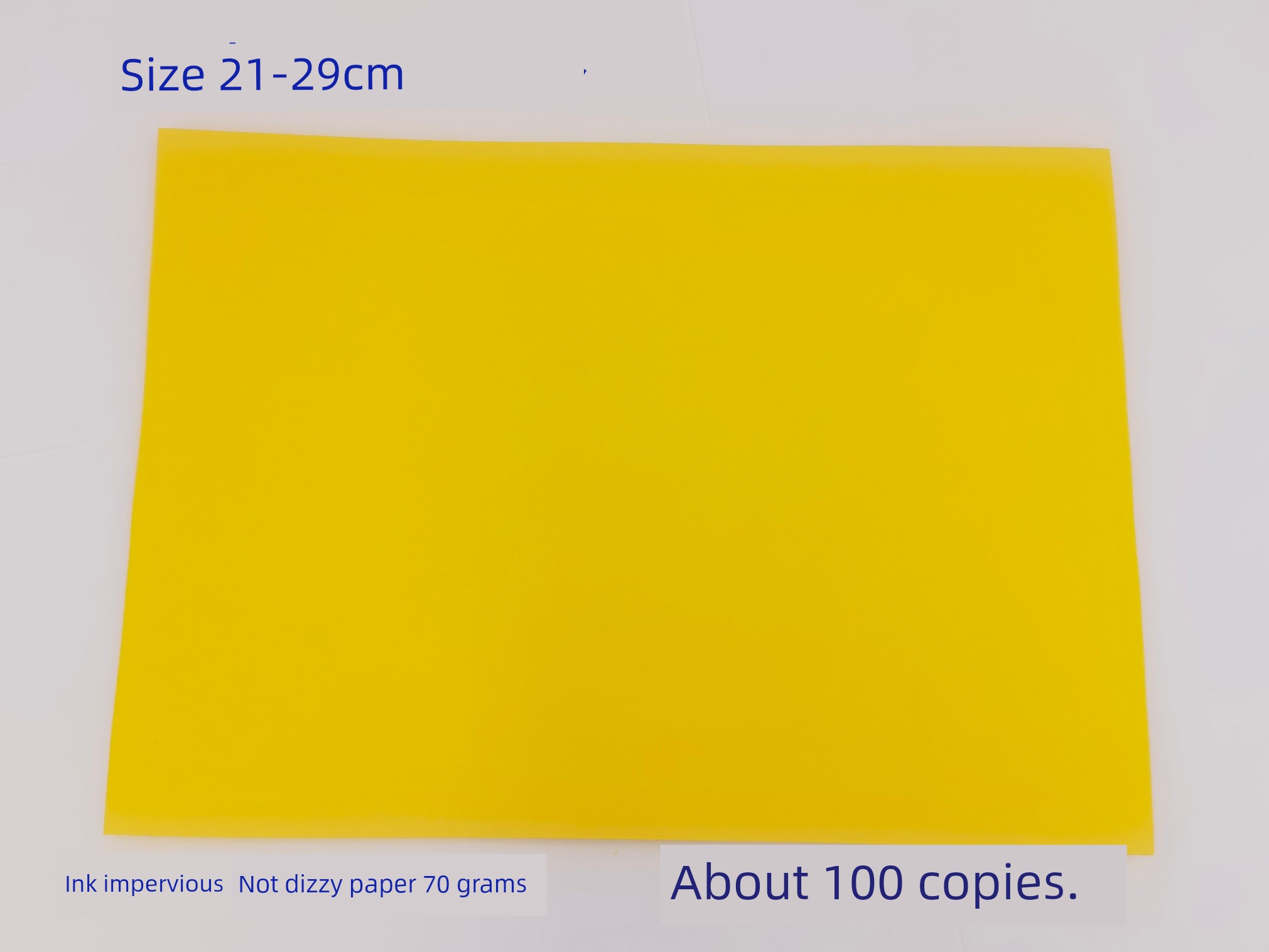 Yellow Table Paper Yellow Paper Blank Table Paper a 133.33cm-Inch Yellow Paper Yellow Paper