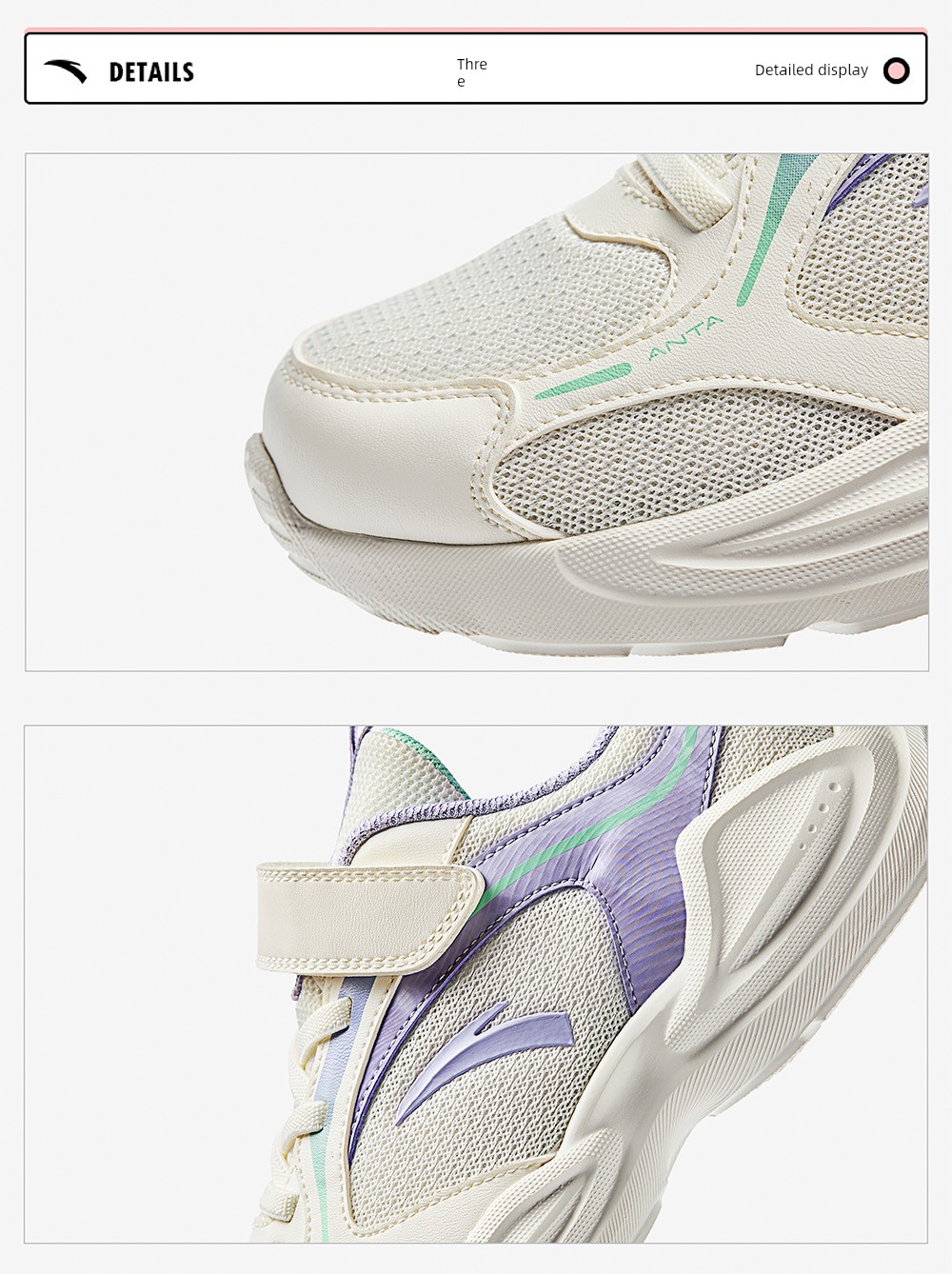 Anta Children's Shoes, Girls' Shoes, 2026 Early Autumn New Models, Running Shoes for Older Girls, Girls' Sports Shoes, Soft-Soled Shoes — 20