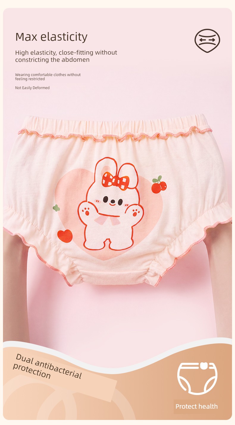 Girls' Baby Triangle Cotton Underwear — 10
