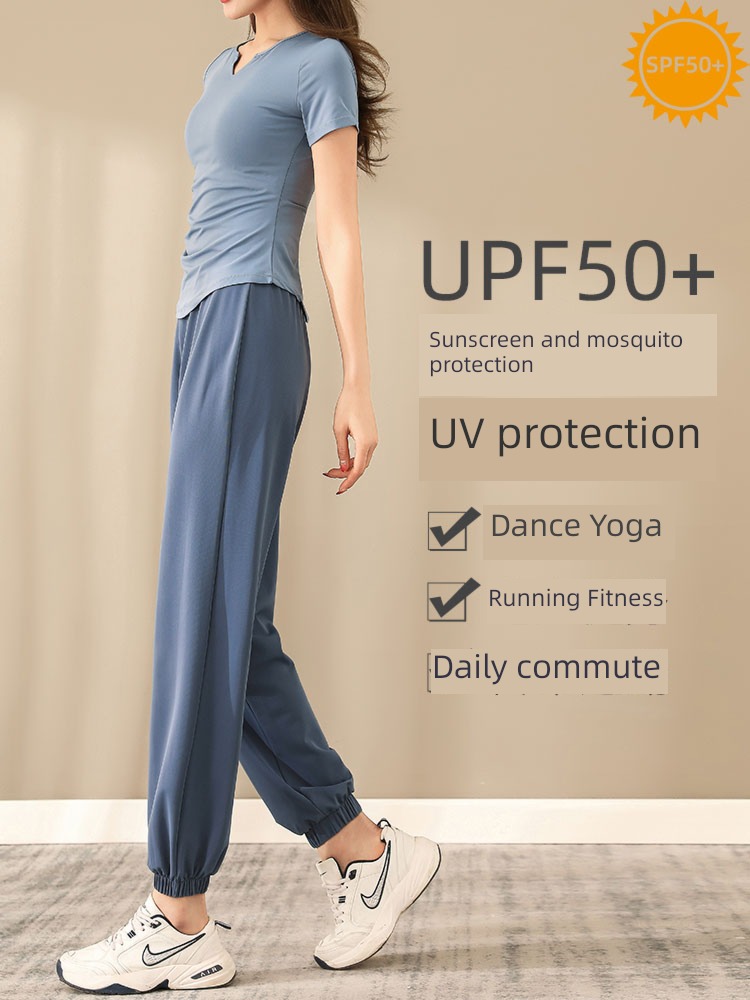 outdoors quick-drying Bodybuilding Yoga clothes suit motion trousers