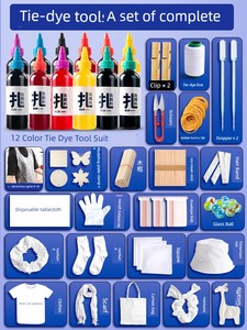 Tie-Dye Pigment Material Package Indigo Indigo Blue Tie-Dye Blue Dye Kit Tie-Dye Special Cloth Full Cotton Handkerchief 
