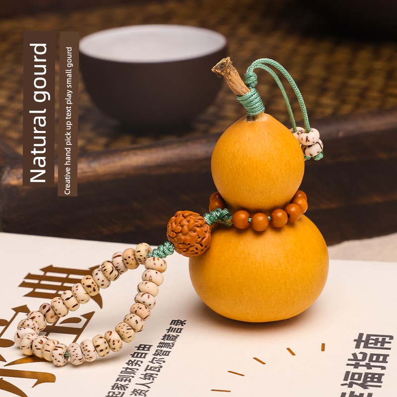 Crafts Gourd Hand Pieces Pendant Hand Toy Gourd Temperament Wild National Style Keychain Gourd Bodhi Bag Hanging Car Hanging