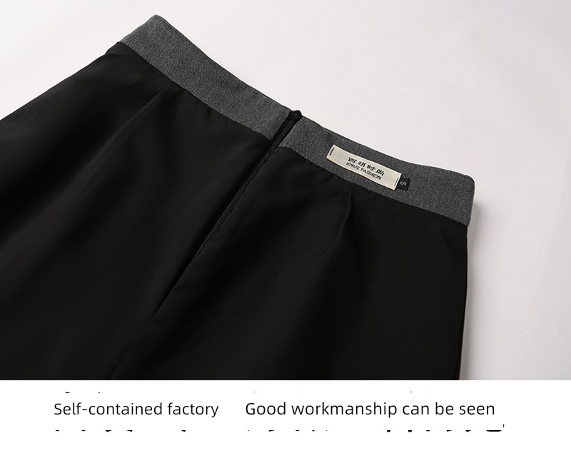 occupation dark grey work Short skirt summer Thin money suit