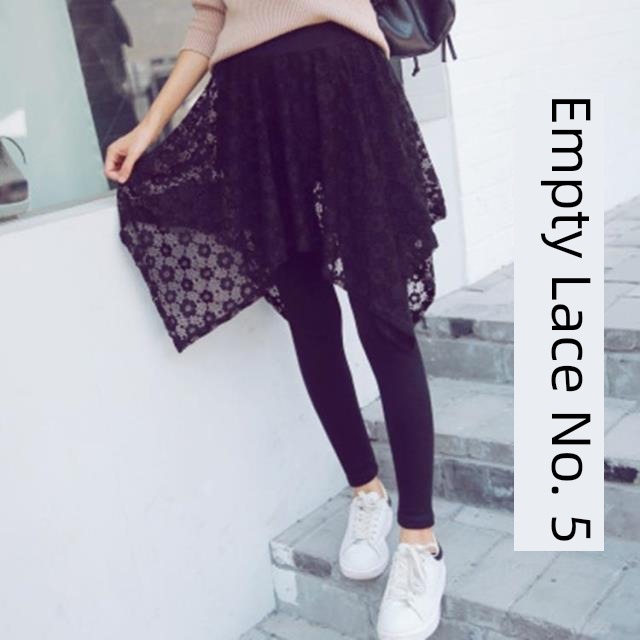 Autumn and winter thickening Big size Women's wear With skirt trousers Lace