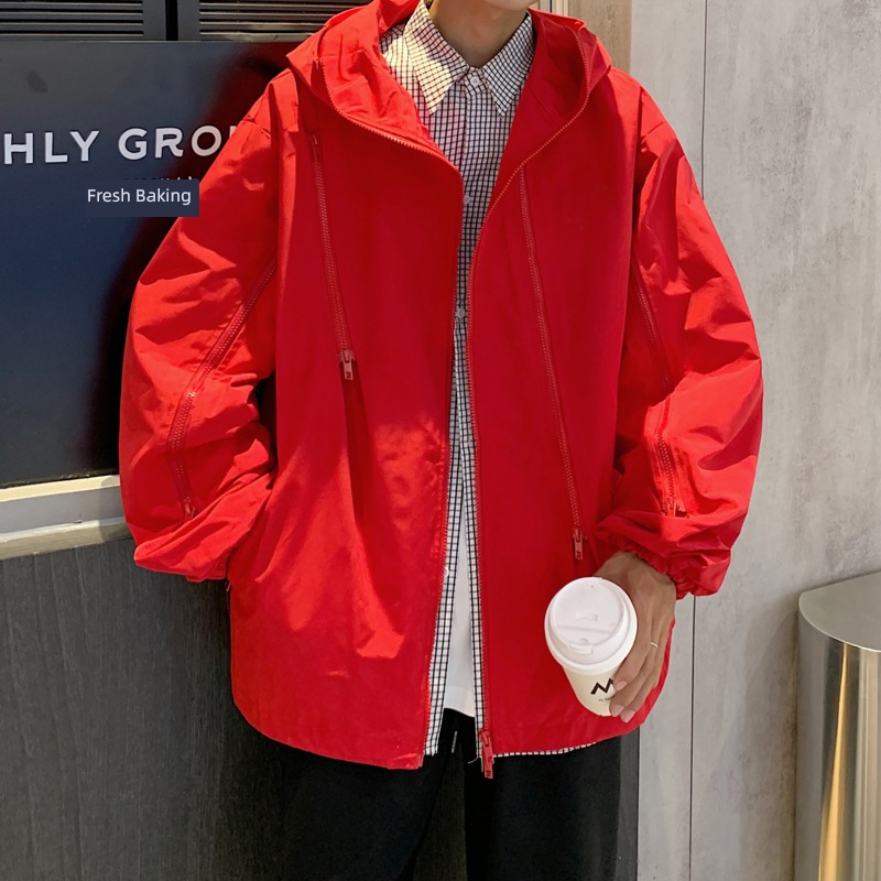 Chaopai autumn Functional wind easy zipper pizex