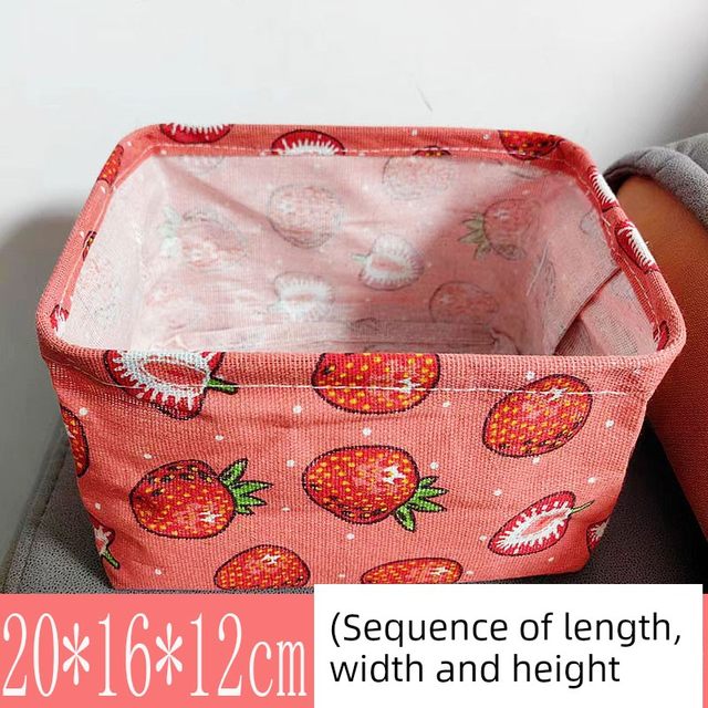 Underwear socks desktop storage box cosmetics dormitory fabric bra ins windbreaker cleaning box basket bag