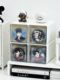 Baji storage box 75mm acrylic finishing box drawer type transparent millet moisture-proof peripheral badge large capacity