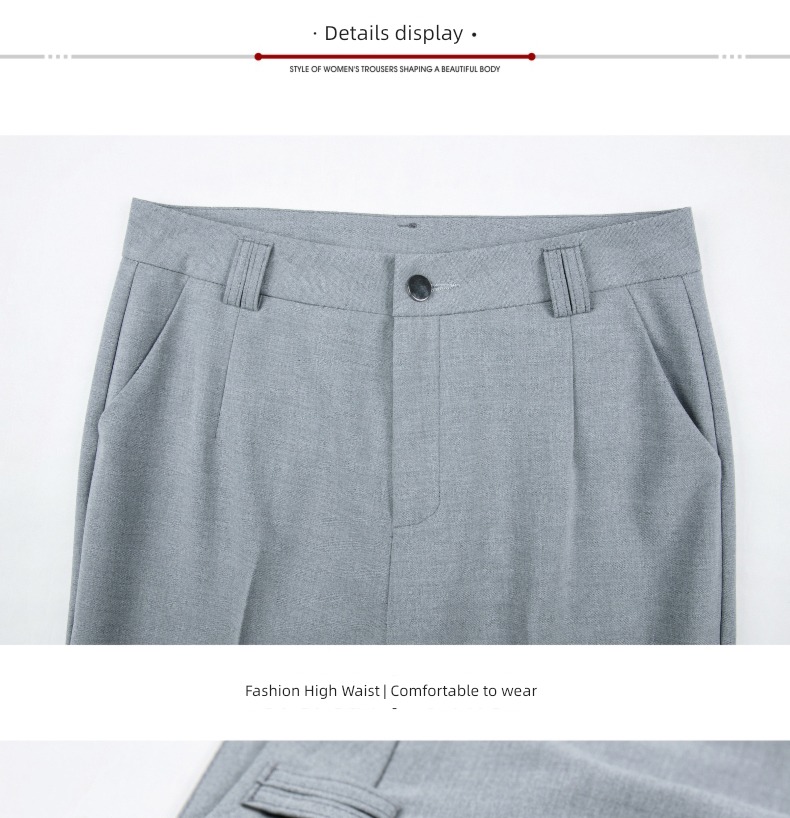 ma'am Plush middle age mom spring and autumn Suit pants