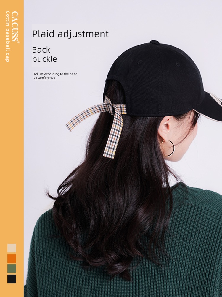 cacuss female Autumn and winter Academic atmosphere Color contrast Hat