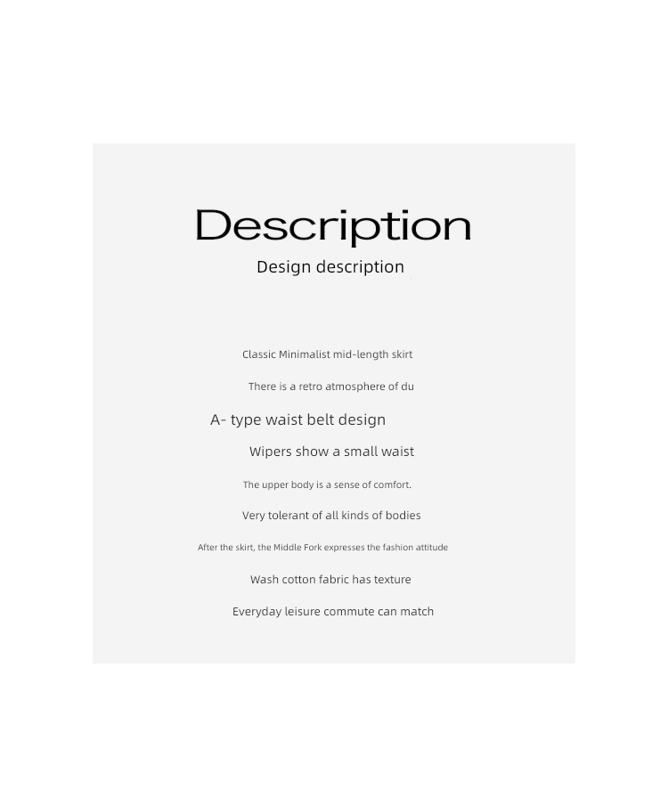 eggka Retro black cowboy female Autumn and winter Medium length skirt