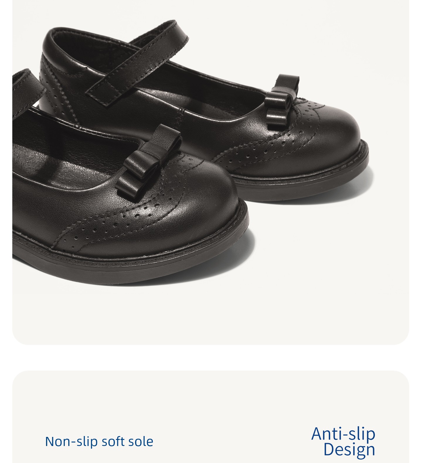 Spring & Fall Student British Performance Soft Bottom Girls' Leather Shoes — 12