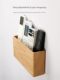 Remote control storage box solid wood punch-free living room TV air conditioner wall hanging wall bedroom mobile phone storage rack