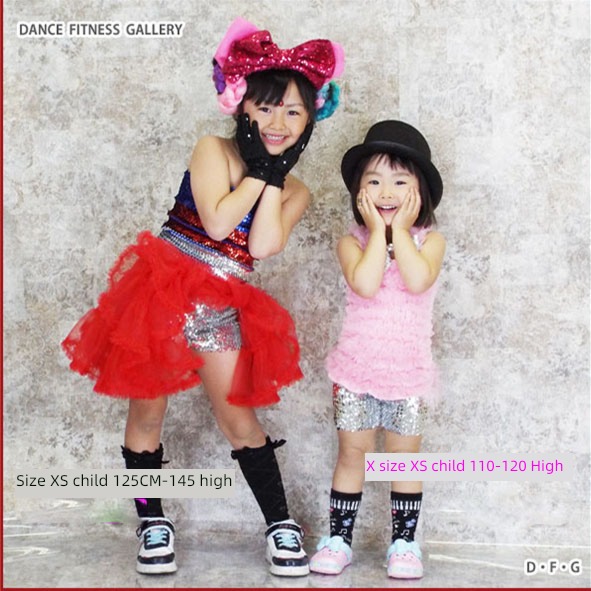 children shorts six one school perform stage Sequins