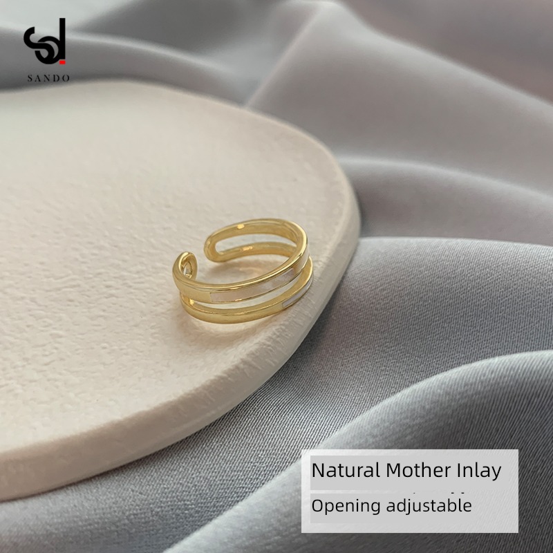 Light luxury October New products 5 element double-deck female Minority Mother shell
